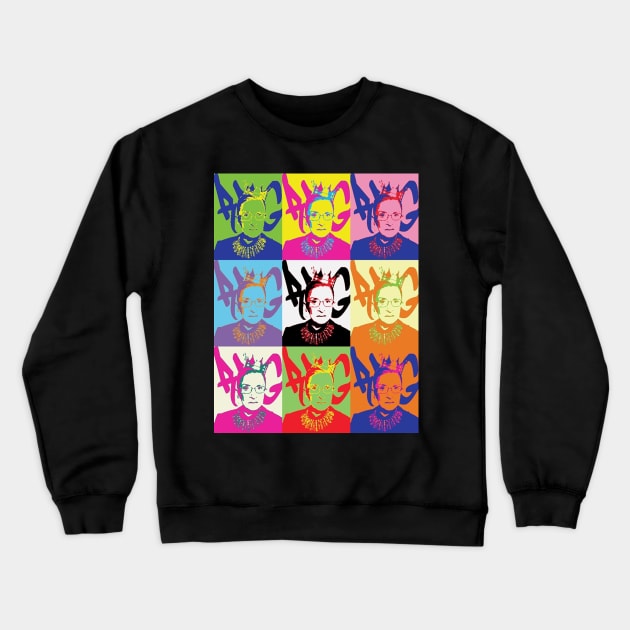 RBG - Supreme Court Diva Crewneck Sweatshirt by skittlemypony